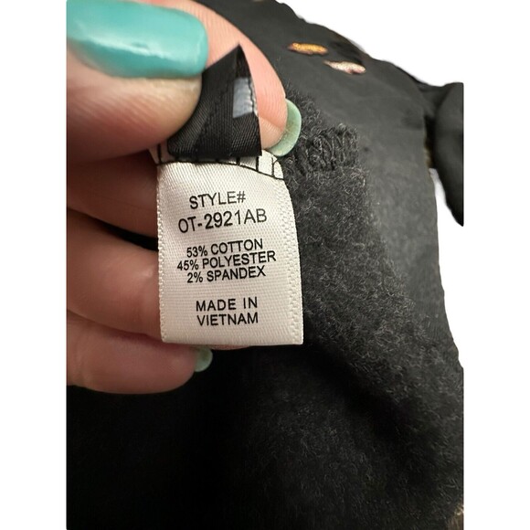 Judith March Medium Heather Black Lightning Bolt Soft Sweatshirt $165 MSRP #T9-1 - Picture 8 of 12